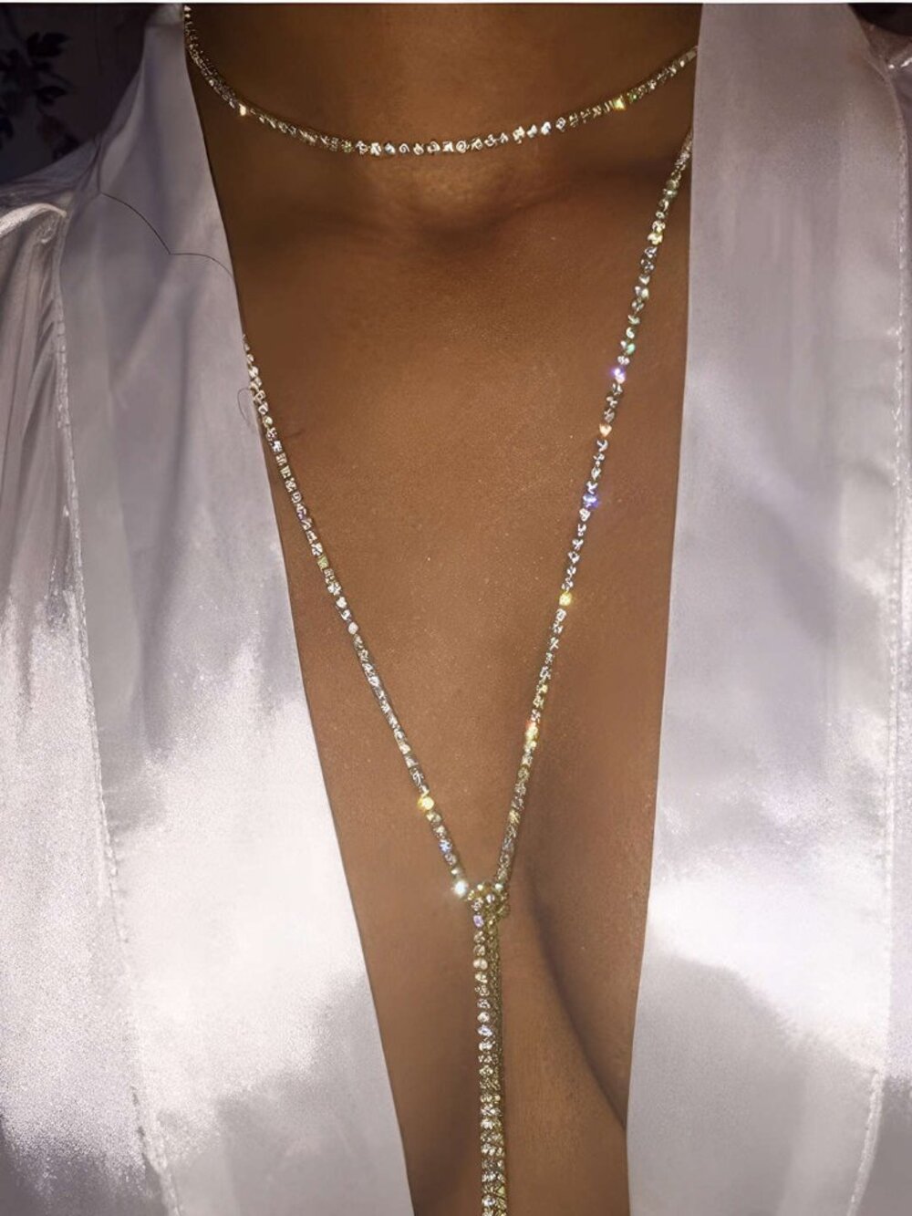 Luxe Cubic Zirconia Body Chain - Picture 4 of 5